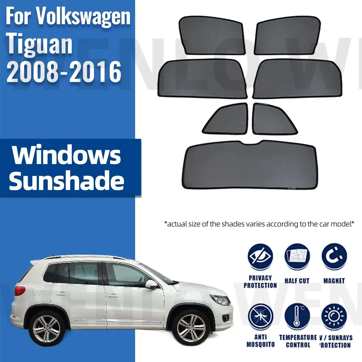 Магнитный автомобильный солнцезащитный козырек для Volkswagen VW Tiguan 2008-2016, занавеска на переднее ветровое стекло, заднее боковое детское окно, солнцезащитный козырек
Магнитный автомобильный солнцезащитный козырек для Volkswagen VW Tiguan 2008-2016, занавеска на переднее ветровое стекло, заднее боковое детское окно, солнцезащитный козырек