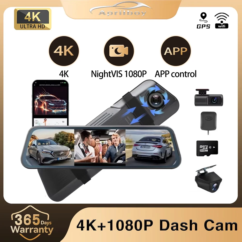 Aprilboy U31 Mirror Camera for Car Touch Screen Video Recorder Rearview mirror Dash Cam Front and Rear Camera Mirror Black Box
Aprilboy U31 Mirror Camera for Car Touch Screen Video Recorder Rearview mirror Dash Cam Front and Rear Camera Mirror Black Box