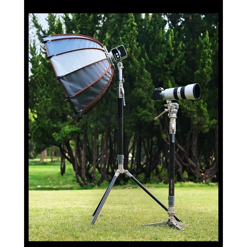 One-button lifting, opening and closing, stretching and quick dismantling outdoor tripod
One-button lifting, opening and closing, stretching and quick dismantling outdoor tripod