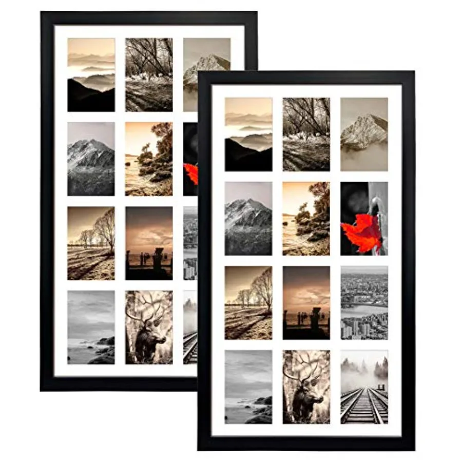 12 Opening 4x6 Collage Picture Frames Set of 2, Multiple Frames for Displaying 6x4 Photos with Mat
12 Opening 4x6 Collage Picture Frames Set of 2, Multiple Frames for Displaying 6x4 Photos with Mat