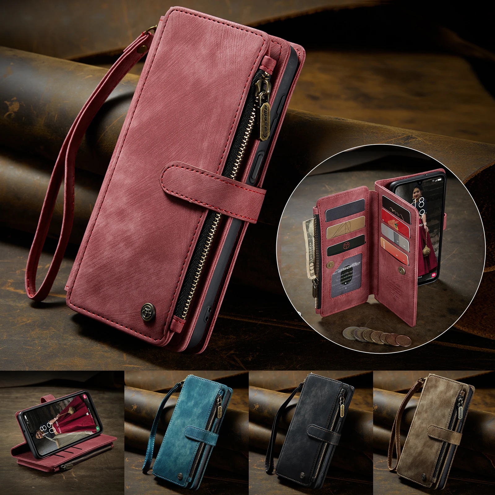 CaseMe-C30 For Samsung GALAXY S25 Ultra S24 S23 S22 S21 S20, Luxury Magnetic Flip PU Leather Wallet Case Card Slots Holder Cover
CaseMe-C30 For Samsung GALAXY S25 Ultra S24 S23 S22 S21 S20, Luxury Magnetic Flip PU Leather Wallet Case Card Slots Holder Cover