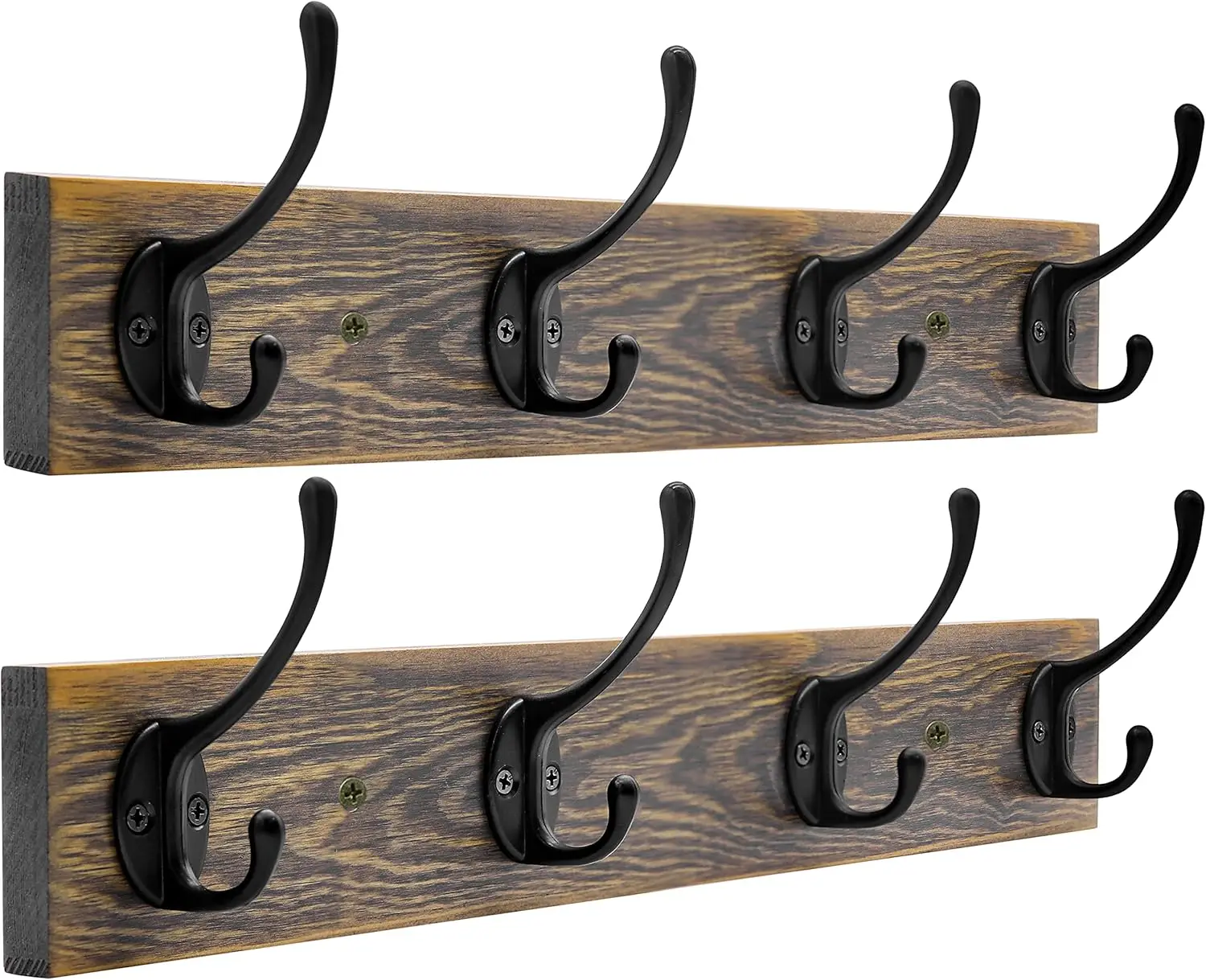 Wall Mounted Coat Rack 2 Pack with 8 Hooks for Entryway, Hats, Bags, Towels
Wall Mounted Coat Rack 2 Pack with 8 Hooks for Entryway, Hats, Bags, Towels