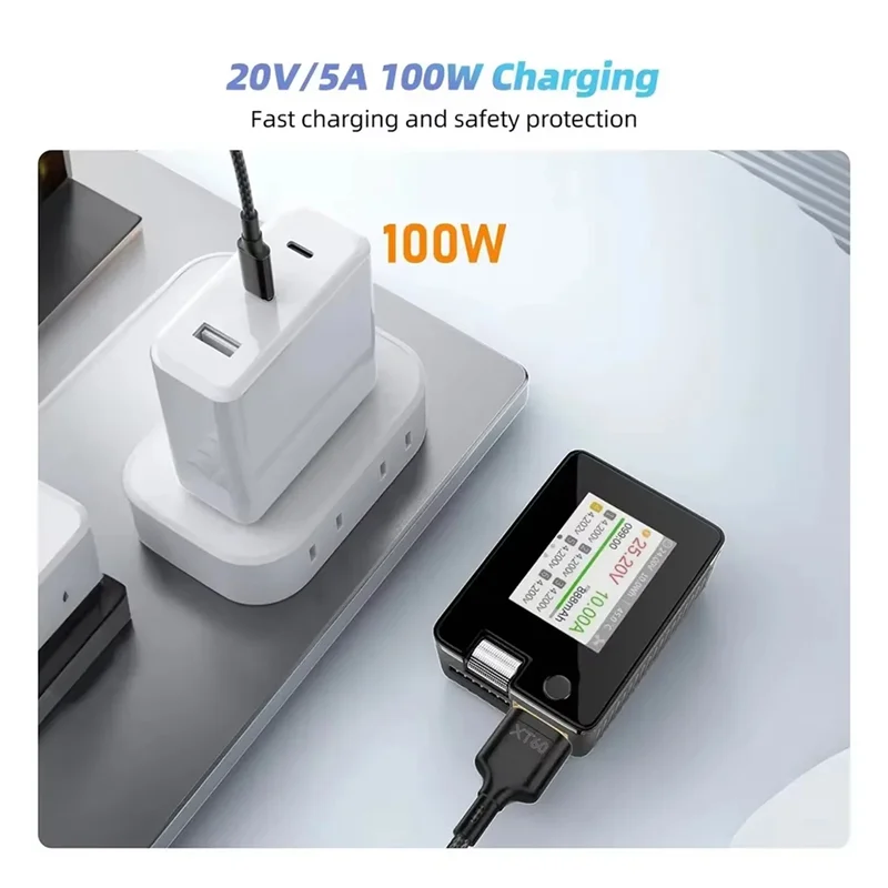 GROCE-Charging Cable USB C To XT60 Adapter XT60 To Type C PD 100W 20V/5A For Toolkitrc SC100 M7 M6 M6D M8S Charger 1M Charger Ca
GROCE-Charging Cable USB C To XT60 Adapter XT60 To Type C PD 100W 20V/5A For Toolkitrc SC100 M7 M6 M6D M8S Charger 1M Charger Ca