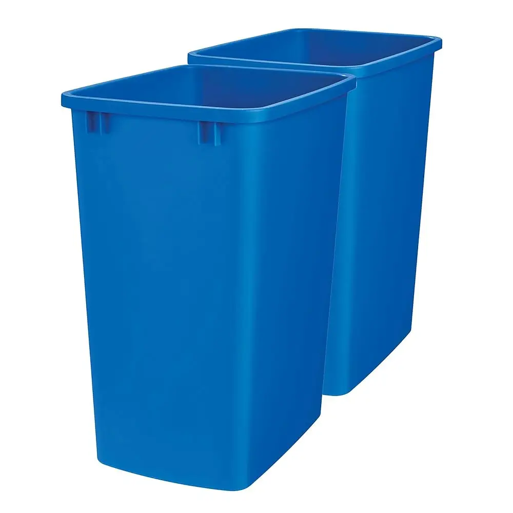 Polymer Replacement 35 Quart Trash Bin Recycle Waste Garbage Container For Kitchen Cabinet Pullouts, Blue, 2 Pack, Rv-35-22-2
Polymer Replacement 35 Quart Trash Bin Recycle Waste Garbage Container For Kitchen Cabinet Pullouts, Blue, 2 Pack, Rv-35-22-2