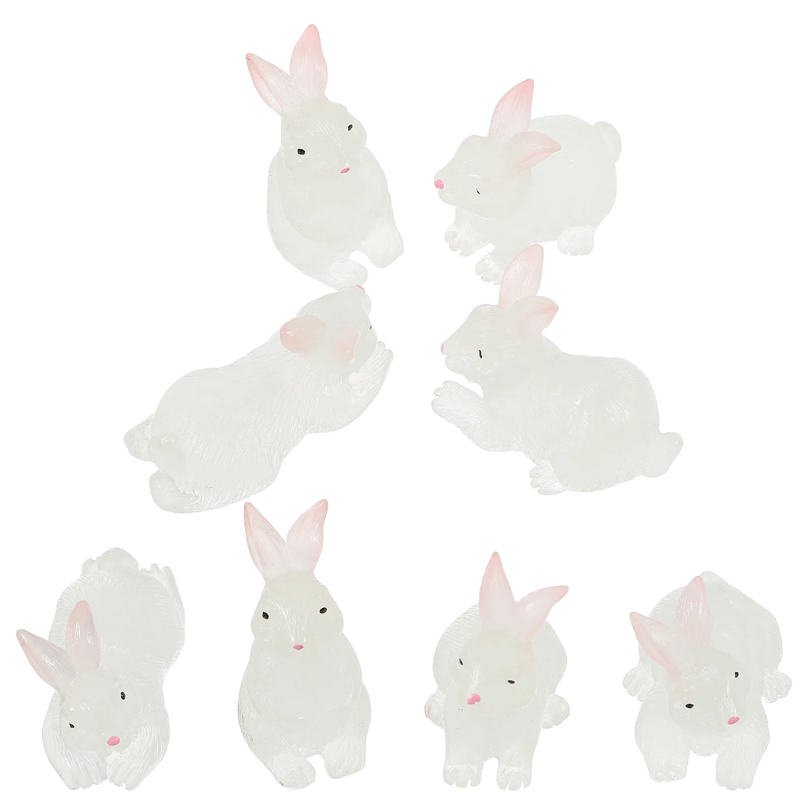 Glow-in-the- Microlandscape Bunny Garden Decor Statue Decorations Outdoor Baby 
Glow-in-the- Microlandscape Bunny Garden Decor Statue Decorations Outdoor Baby