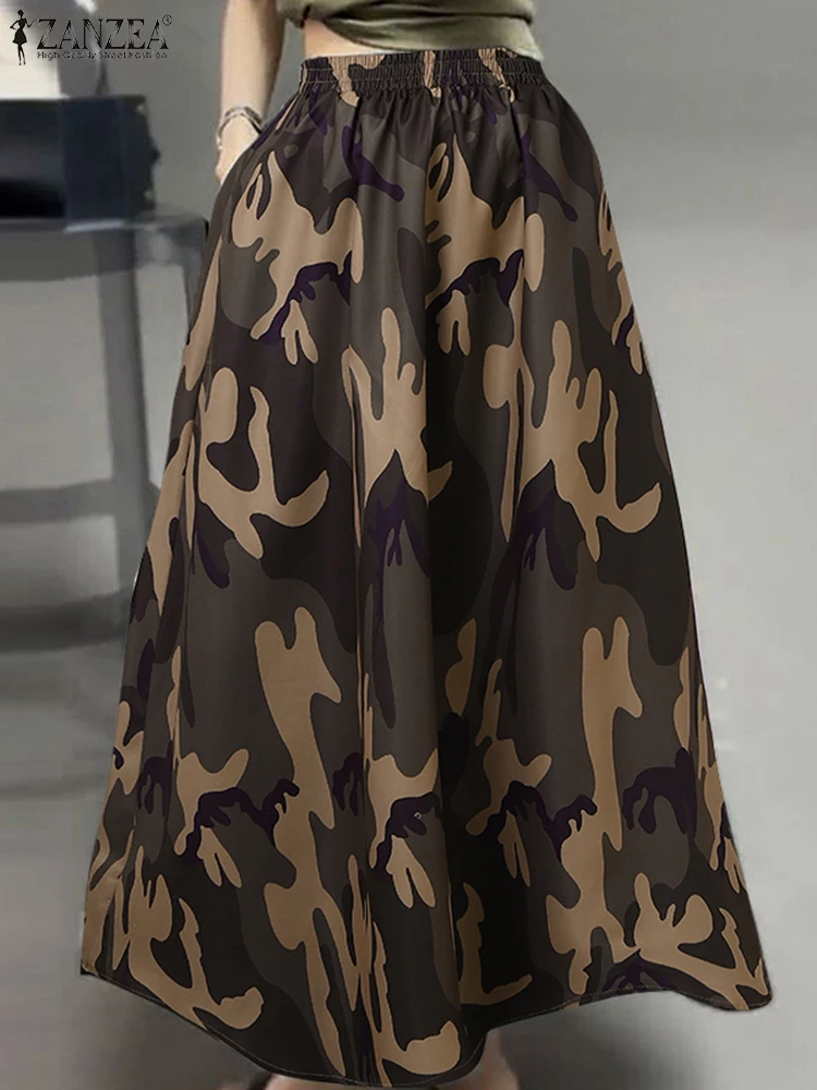 Oversize Camouflage Long Skirts ZANZEA Summer Women High Waist Faldas Saia Jupes Vintage Party Work Skirt Maxi Robe Vestidos
Oversize Camouflage Long Skirts ZANZEA Summer Women High Waist Faldas Saia Jupes Vintage Party Work Skirt Maxi Robe Vestidos