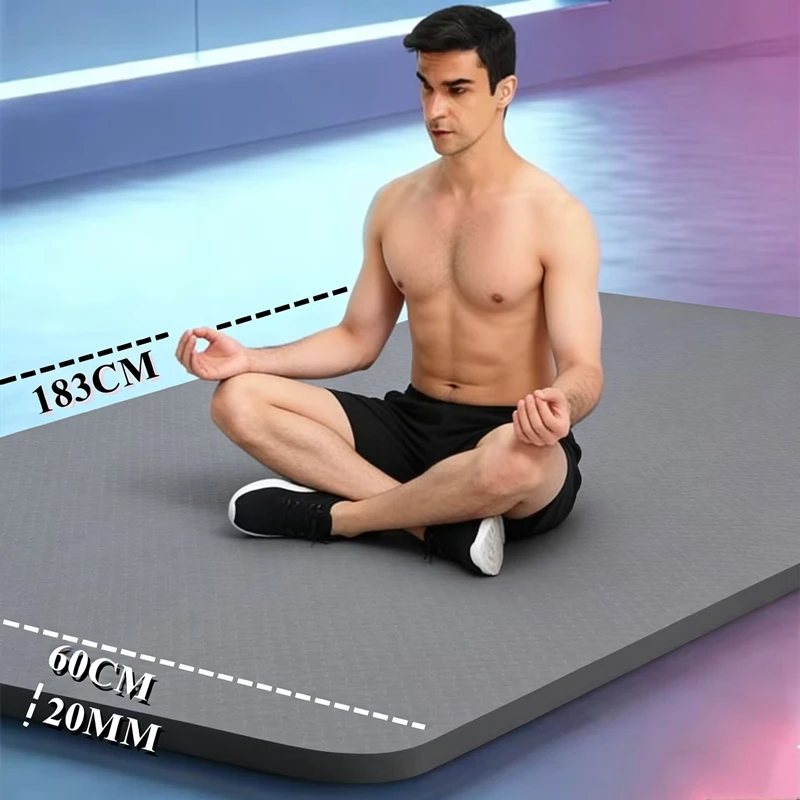 183x60cm Yoga Mats Anti-slip Sport Fitness Mat 20MM Thick Blanket for Exercise Yoga and Pilates Gymnastics Mat Fitness Equipment
183x60cm Yoga Mats Anti-slip Sport Fitness Mat 20MM Thick Blanket for Exercise Yoga and Pilates Gymnastics Mat Fitness Equipment