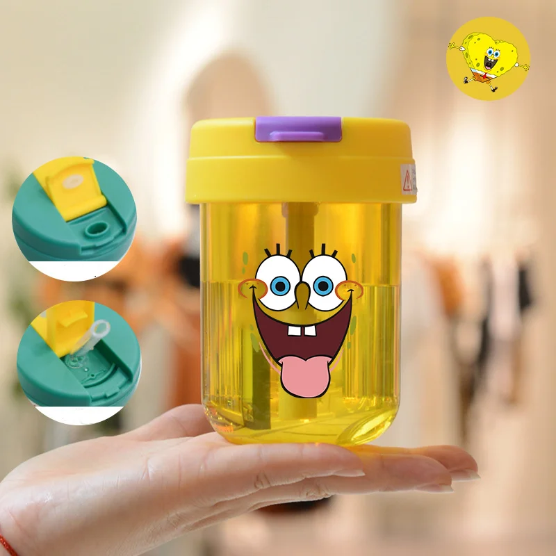 Милая мини-бутылка для воды SpongeBob 300 мл с соломинкой, портативная, для спорта на открытом воздухе, противоударная, пластиковая, для молока и кофе, посуда для напитков
Милая мини-бутылка для воды SpongeBob 300 мл с соломинкой, портативная, для спорта на открытом воздухе, противоударная, пластиковая, для молока и кофе, посуда для напитков