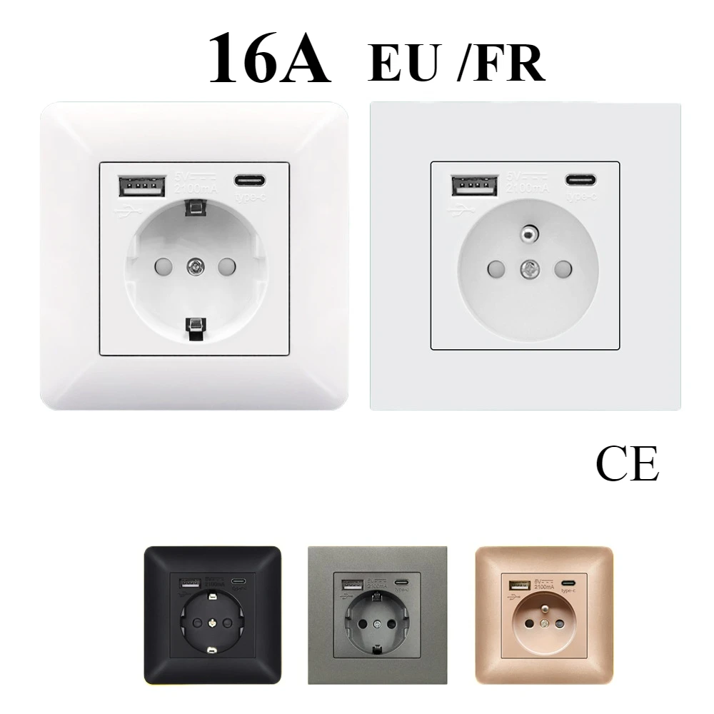 Настенная электрическая розетка 16A EU KR с USB + TypeC 86, 147, розетки для панели ПК для домашнего офиса с проводными розетками N L G
Настенная электрическая розетка 16A EU KR с USB + TypeC 86, 147, розетки для панели ПК для домашнего офиса с проводными розетками N L G