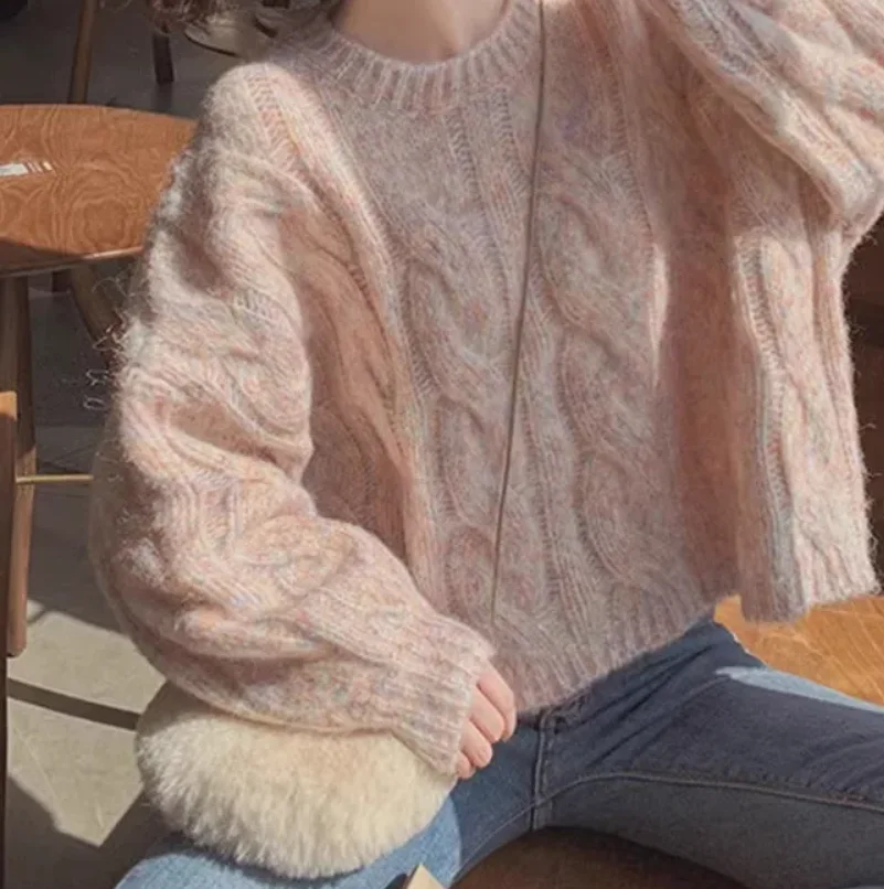 Pullovers for Women Gentle Warm Sweaters All-match Loose Autumn Winter Soft College Ulzzang Casual O-neck Knitted Comfortable
Pullovers for Women Gentle Warm Sweaters All-match Loose Autumn Winter Soft College Ulzzang Casual O-neck Knitted Comfortable