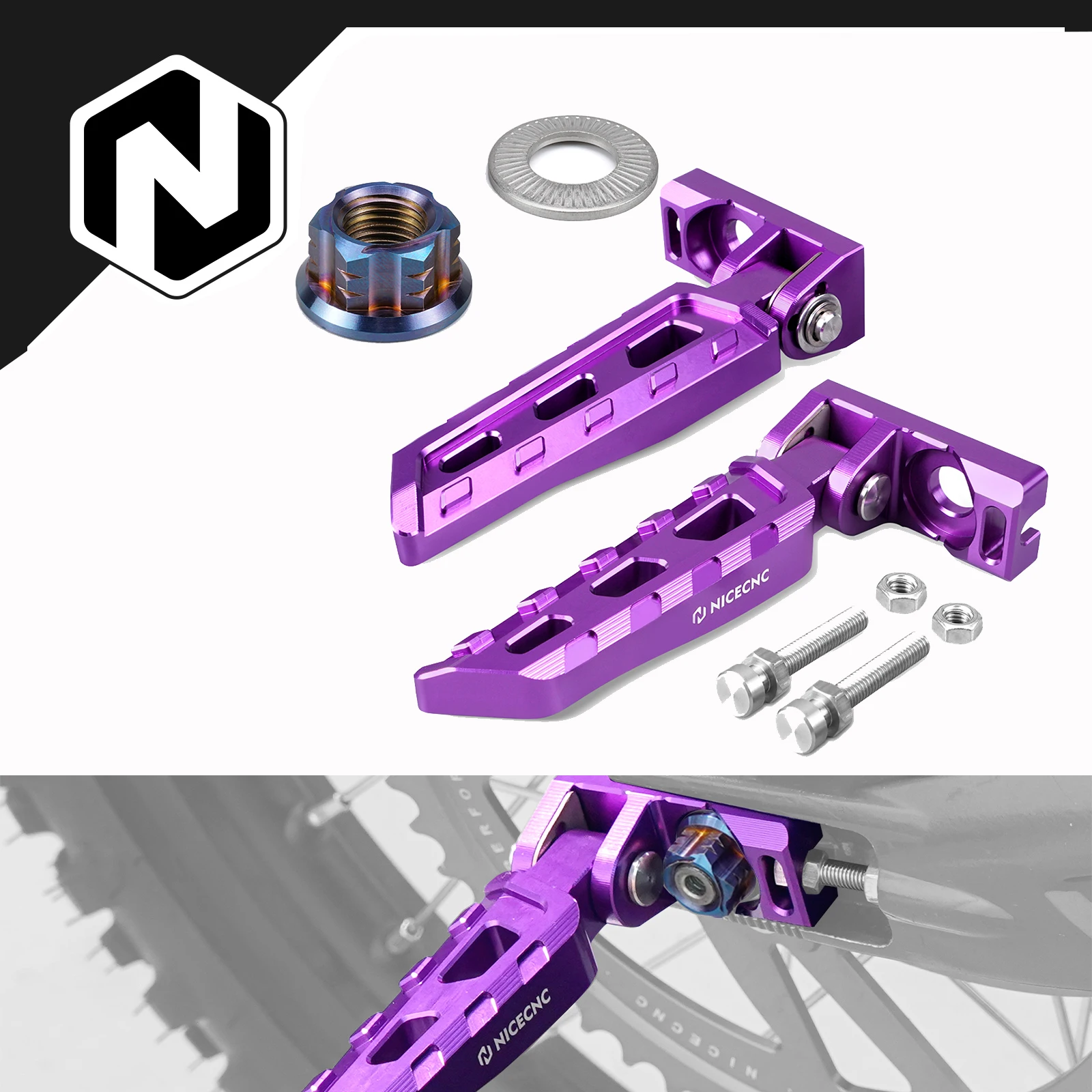 NICECNC For Surron light bee X light bee S light bee L1E Segway X160 Segway X260 Chain Tensioner Adjuster Blocks & Rear Axle Nut
NICECNC For Surron light bee X light bee S light bee L1E Segway X160 Segway X260 Chain Tensioner Adjuster Blocks & Rear Axle Nut
