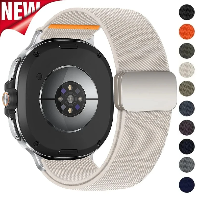 Нейлоновый магнитный ремешок для часов Samsung Galaxy Watch 8, 40 мм, 44 мм, эластичный браслет-петля для Galaxy Watch 8, классический браслет 46 мм
Нейлоновый магнитный ремешок для часов Samsung Galaxy Watch 8, 40 мм, 44 мм, эластичный браслет-петля для Galaxy Watch 8, классический браслет 46 мм