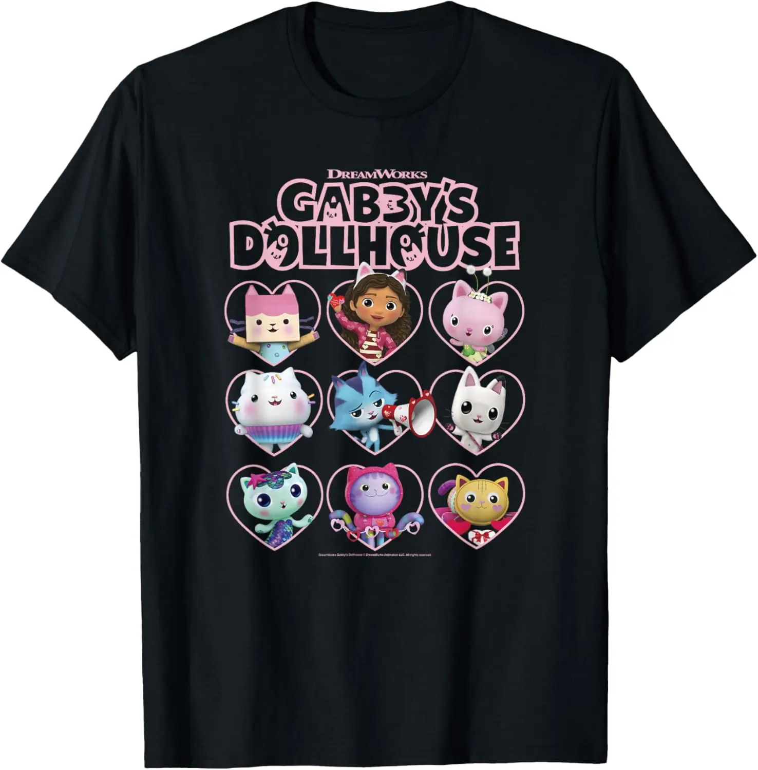 Dreamworks Gabby's Dollhouse Valentine's Day Group Shot T-Shirt Summer short-sleeved breathable sweat-wicking versatile fashion T-shirt for back-to-school season, unisex, Cartoon Anime Comfortable
Dreamworks Gabby's Dollhouse Valentine's Day Group Shot T-Shirt Summer short-sleeved breathable sweat-wicking versatile fashion T-shirt for back-to-school season, unisex, Cartoon Anime Comfortable