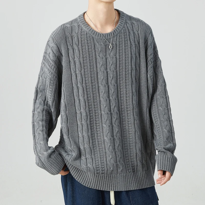 2024 Vintage O Neck Knit Sweater Men Autumn Daily Casual Loose Solid Color Knitted Pullover Tops Mens Fashion Knitting Pullovers
2024 Vintage O Neck Knit Sweater Men Autumn Daily Casual Loose Solid Color Knitted Pullover Tops Mens Fashion Knitting Pullovers