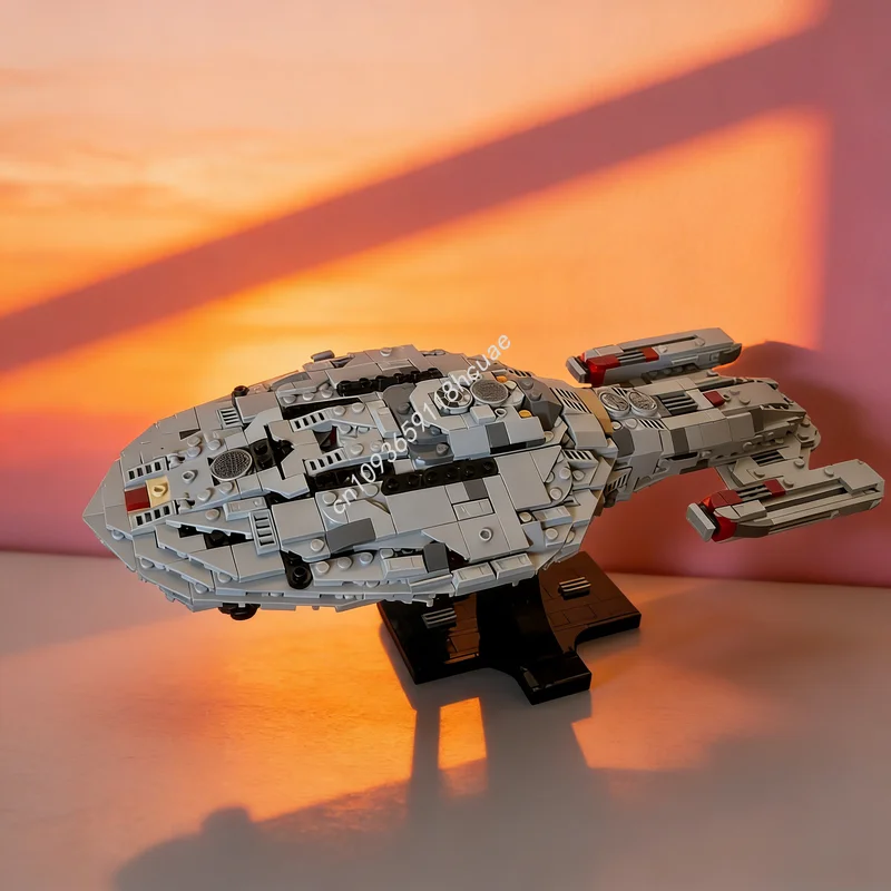 742 детали MOC USS Voyager NCC, конструктор в среднем масштабе, модель для сборки, подарок на Рождество, развивающая игрушка для творчества
742 детали MOC USS Voyager NCC, конструктор в среднем масштабе, модель для сборки, подарок на Рождество, развивающая игрушка для творчества