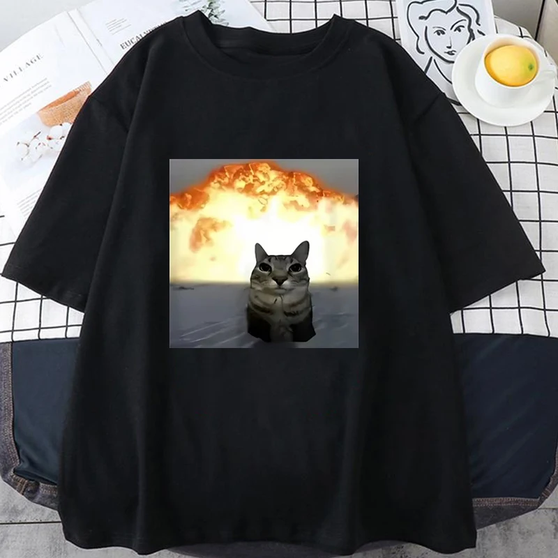 Whimsical Cat Graphic T Shirt Men Women Funny Short Sleeve Summer Print Boy Girl Tops Funny Cat Meme Unisex Clothes Couple's Tee
Whimsical Cat Graphic T Shirt Men Women Funny Short Sleeve Summer Print Boy Girl Tops Funny Cat Meme Unisex Clothes Couple's Tee