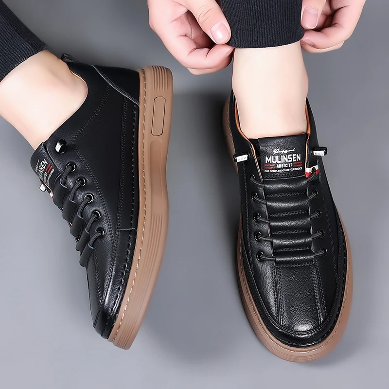 Men's Casual Shoes Super Soft and Wear-resistant Men's Board Shoes Spring Summer Depressurized Breathable LaceFree Leather Shoes
Men's Casual Shoes Super Soft and Wear-resistant Men's Board Shoes Spring Summer Depressurized Breathable LaceFree Leather Shoes