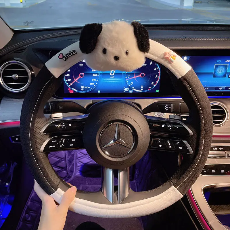 Sanrio Summer Car Steering Wheel Protective Cover Decorative Cover Non-Slip Sweat-Absorbent Pochacco Doll Cute Car Accessories
Sanrio Summer Car Steering Wheel Protective Cover Decorative Cover Non-Slip Sweat-Absorbent Pochacco Doll Cute Car Accessories