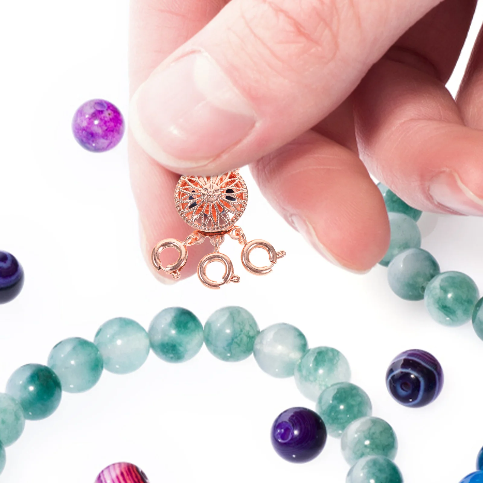 Sunflower Necklace Layering Clasp Durable Copper Layered Jewelry Hook to Prevent Necklace Tangling Keep Necklaces from Tangling 
Sunflower Necklace Layering Clasp Durable Copper Layered Jewelry Hook to Prevent Necklace Tangling Keep Necklaces from Tangling