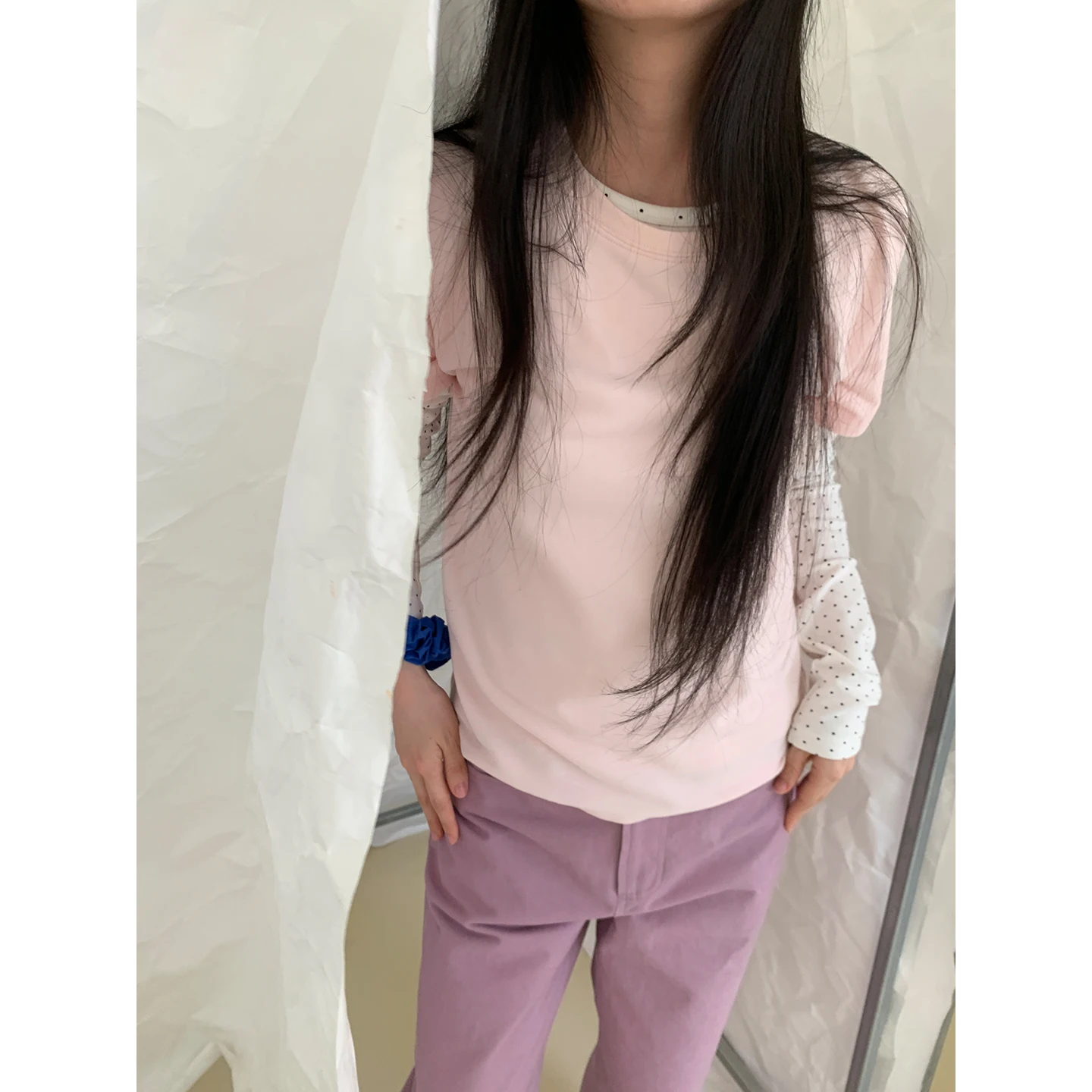 Retro Basic Short Sleeve round Neck T-Shirt Women Slimming Base Layer Top Spring Summer Color Fashion Ladies' Tee
Retro Basic Short Sleeve round Neck T-Shirt Women Slimming Base Layer Top Spring Summer Color Fashion Ladies' Tee