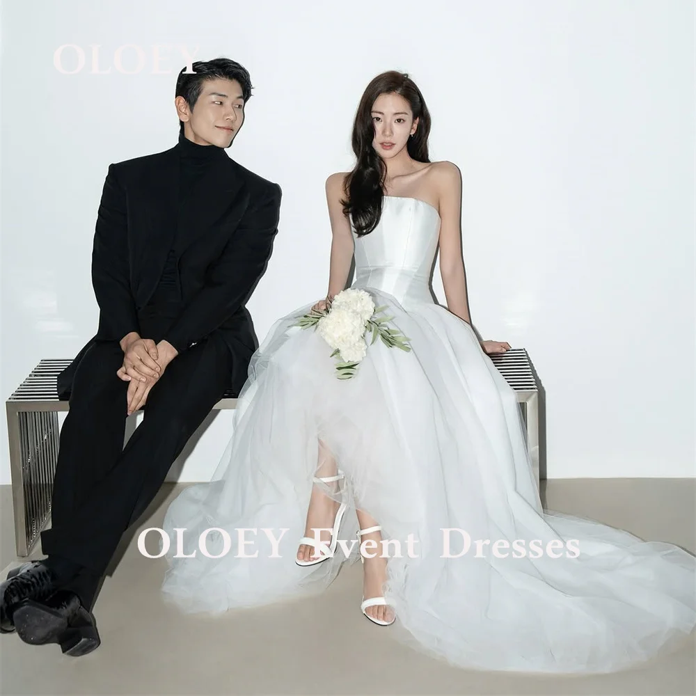 OLOEY Simple Strapless Wedding Dresses Korea Photo Shoot Floor Length A Line Bridal Gowns Sleeveless Corset Back Customized
OLOEY Simple Strapless Wedding Dresses Korea Photo Shoot Floor Length A Line Bridal Gowns Sleeveless Corset Back Customized