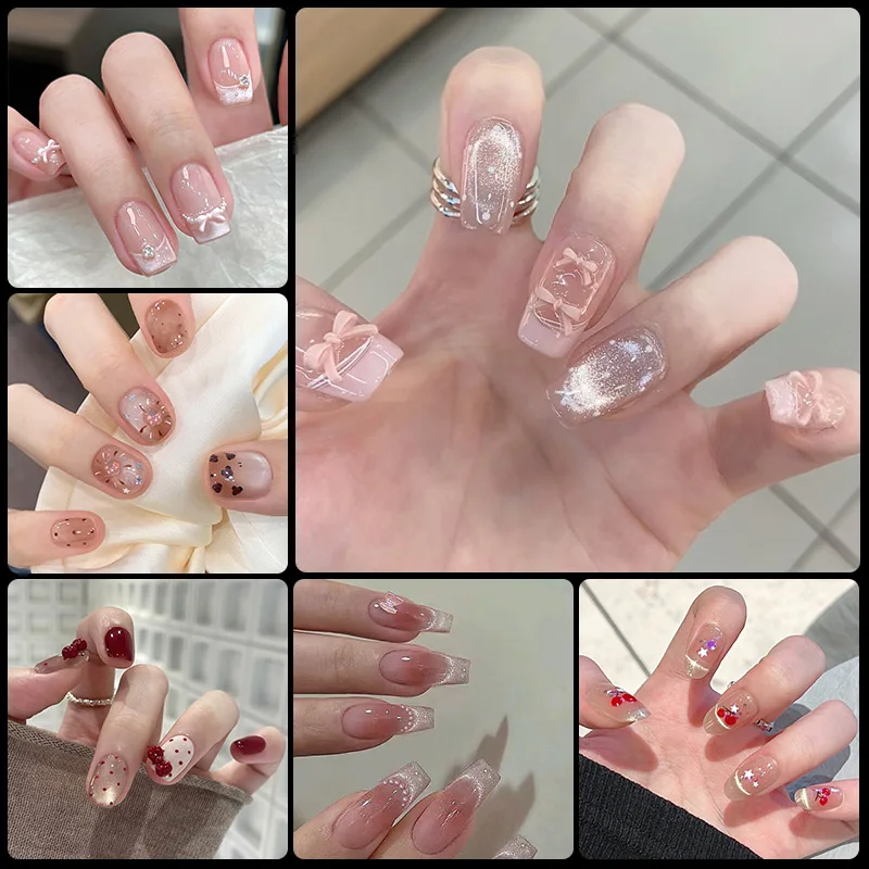 10 шт. розовых французских накладных ногтей с блестящими бантиками, глянцевые, короткие, в форме миндаля, готовые к нанесению, для салонного маникюра
10 шт. розовых французских накладных ногтей с блестящими бантиками, глянцевые, короткие, в форме миндаля, готовые к нанесению, для салонного маникюра