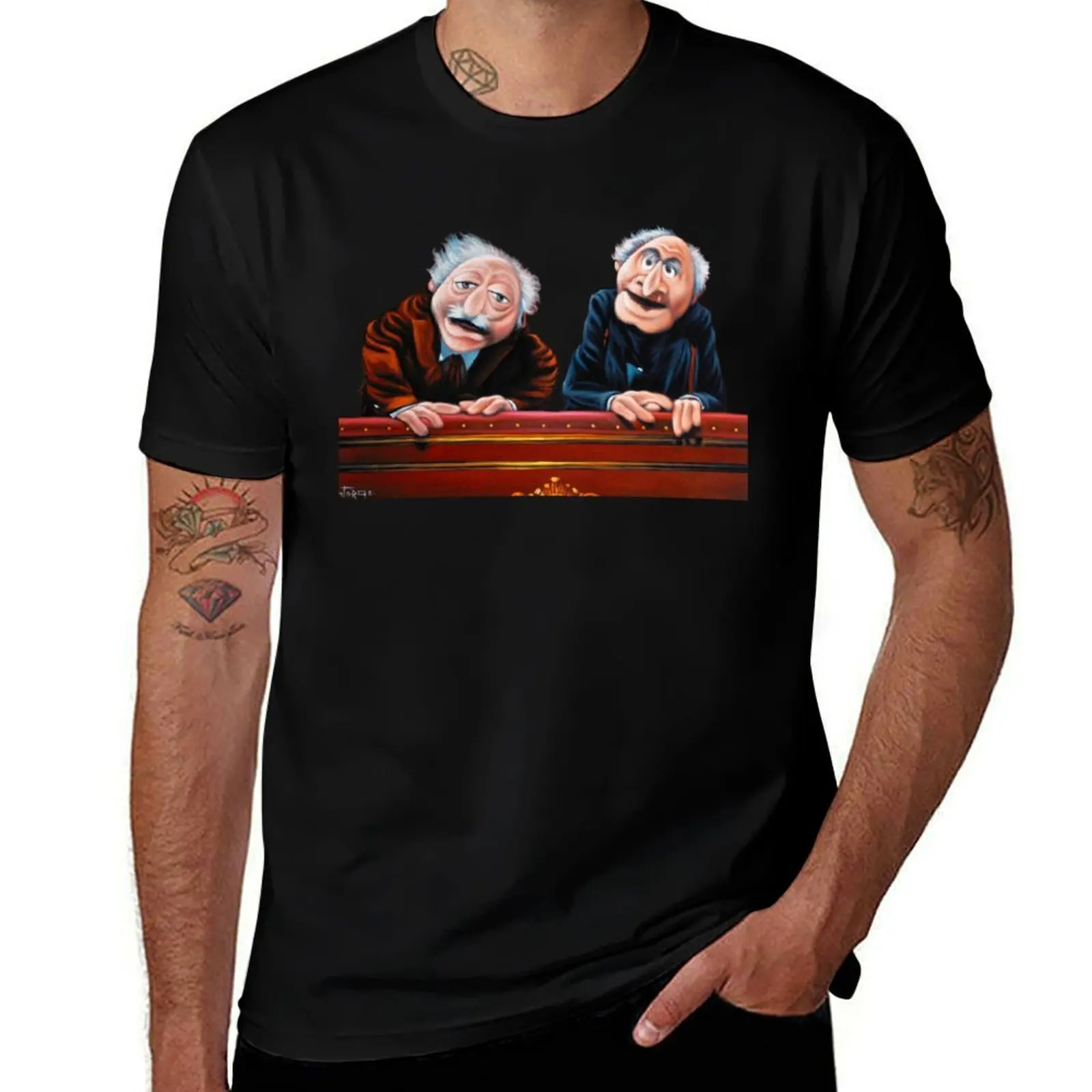 Statler and Waldorf Heckling From the Balcony of The Muppet Show V2 T-Shirt Blouse mens graphic t-shirts funny
Statler and Waldorf Heckling From the Balcony of The Muppet Show V2 T-Shirt Blouse mens graphic t-shirts funny