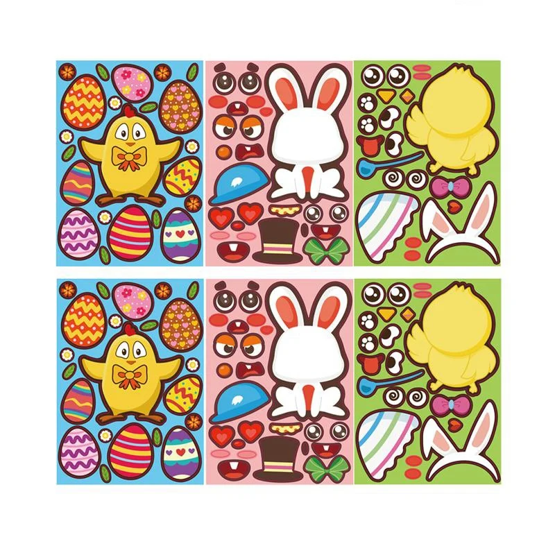 Eco-Friendly-12 Sheets Easter Jigsaw Puzzle Stickers Cartoon Chick Easter Egg Window Sticker Toy Easter Window Decals Lov
Eco-Friendly-12 Sheets Easter Jigsaw Puzzle Stickers Cartoon Chick Easter Egg Window Sticker Toy Easter Window Decals Lov