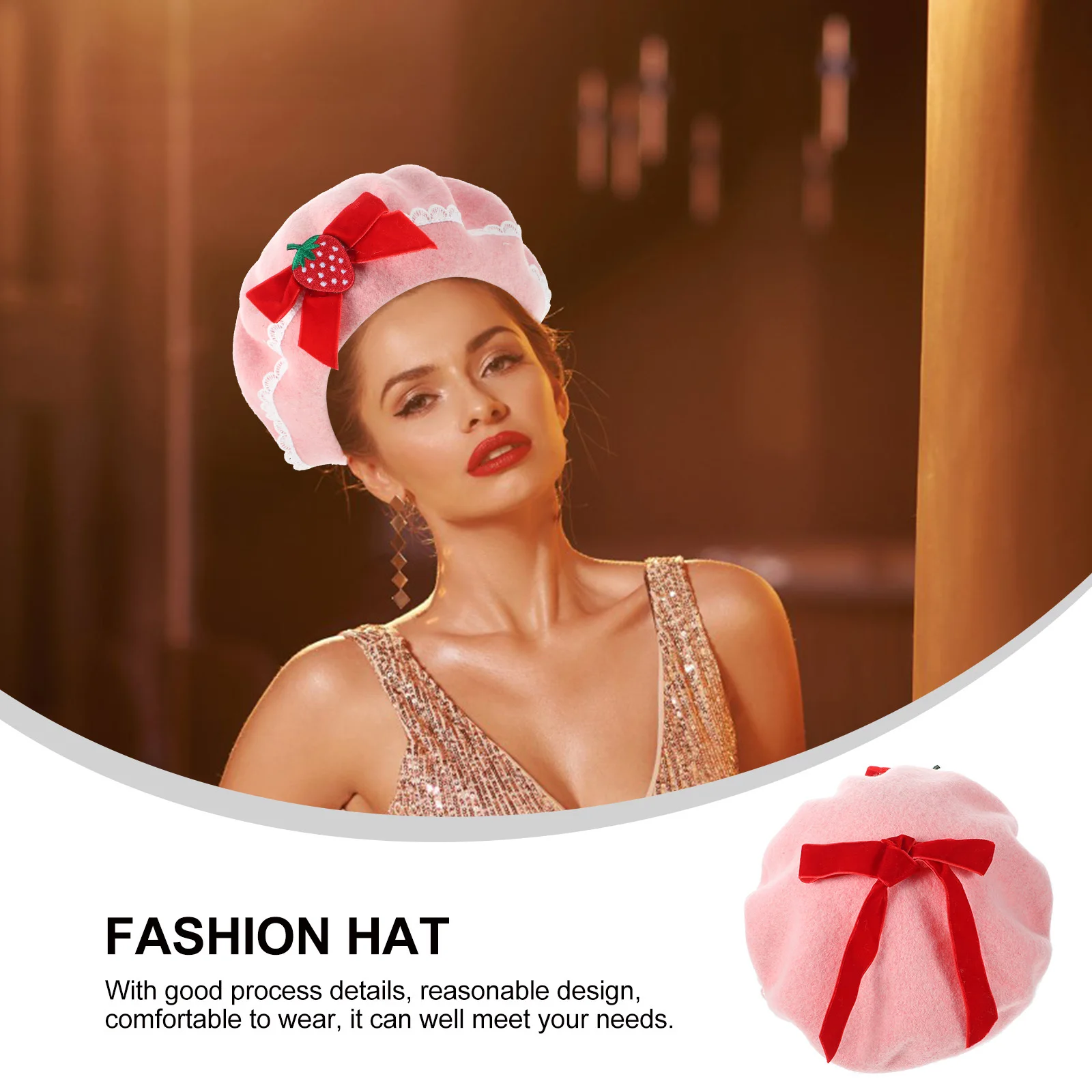 Female Berets Sweet Bowknot Decorative Hat Fashion Warm All-Match Cap Women Accessories Fashion Hat Female Berets
Female Berets Sweet Bowknot Decorative Hat Fashion Warm All-Match Cap Women Accessories Fashion Hat Female Berets