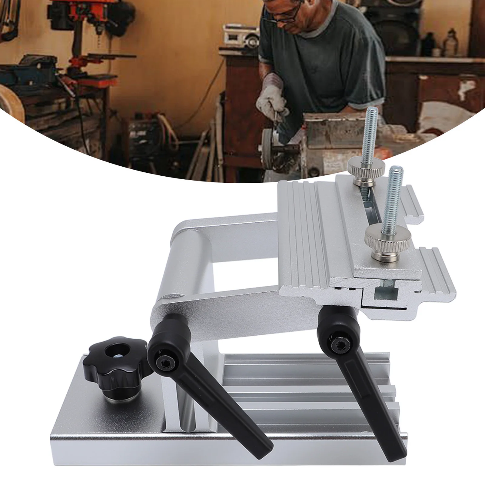 Tool Rest Sharpening Jig Aluminum Alloy Manual Bench Grinder Sharpening Jig Good Compatibility Adjustable for Metal Processin
Tool Rest Sharpening Jig Aluminum Alloy Manual Bench Grinder Sharpening Jig Good Compatibility Adjustable for Metal Processin