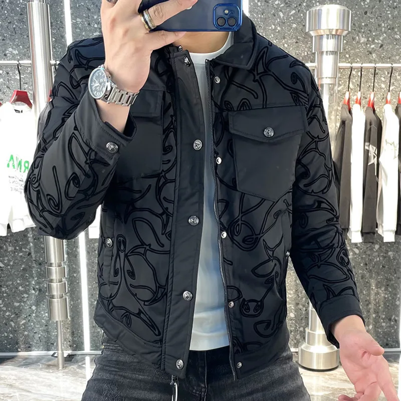 Trend Brand Fashion Duck Down Jacket Men High Quality 90% White Duck Down Coat Lapel Vintage Black Down Jacket Men Clothing
Trend Brand Fashion Duck Down Jacket Men High Quality 90% White Duck Down Coat Lapel Vintage Black Down Jacket Men Clothing