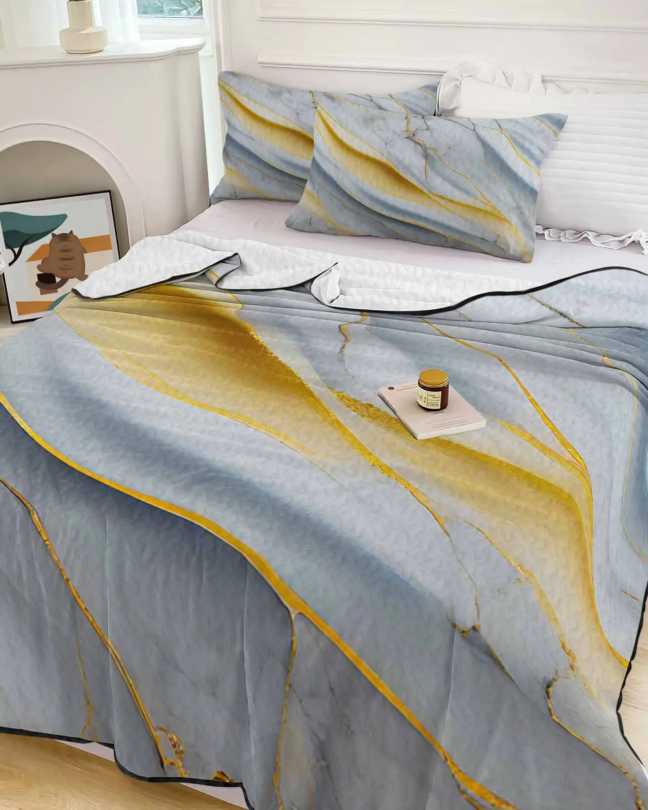 Marble Texture Grey Cooling Blankets Air Condition Comforter Lightweight Summer Quilt for Bed Breathable Soft Thin Quilt
Marble Texture Grey Cooling Blankets Air Condition Comforter Lightweight Summer Quilt for Bed Breathable Soft Thin Quilt
