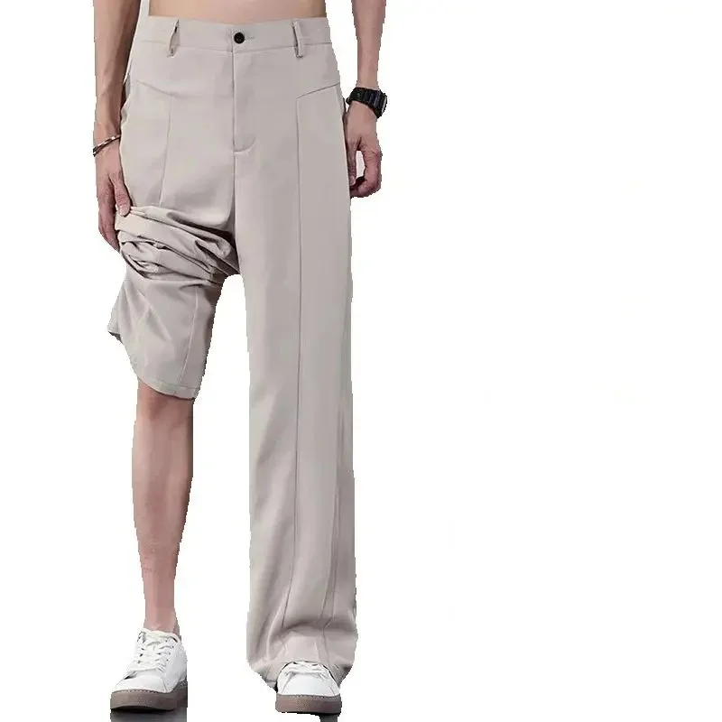 Plus Size Casual Trousers Men's Loose Elastic Waist Drooping Straight Suit Pants Antiwrinkle Fashion Bottoms XXXXXL Apricot
Plus Size Casual Trousers Men's Loose Elastic Waist Drooping Straight Suit Pants Antiwrinkle Fashion Bottoms XXXXXL Apricot