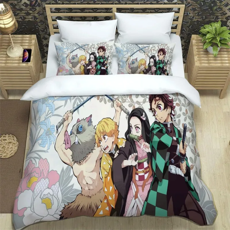 Hot Sales Demon Slayer Bedding Set Soft Bed Cover Pillowcase Single/double Japanese Manga Children and Adolescents Sheet Set
Hot Sales Demon Slayer Bedding Set Soft Bed Cover Pillowcase Single/double Japanese Manga Children and Adolescents Sheet Set