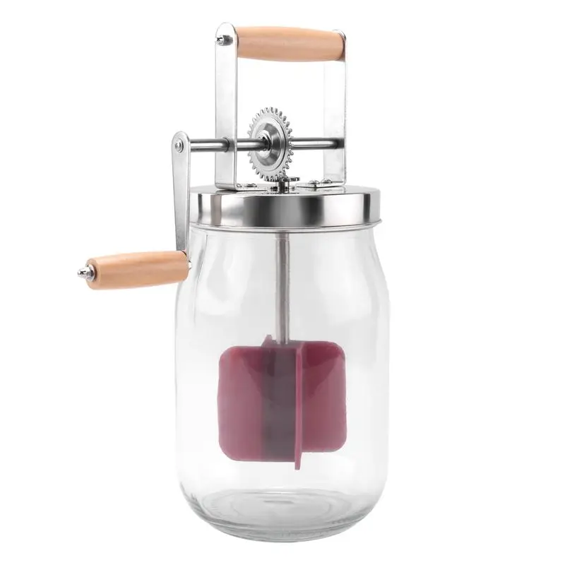 IALJ-Hand Crank Butter Churner Manual Butter Maker Cream Mixer Silicone Food Stirring Tool Mason Jar Kitchen Accessories 1L
IALJ-Hand Crank Butter Churner Manual Butter Maker Cream Mixer Silicone Food Stirring Tool Mason Jar Kitchen Accessories 1L
