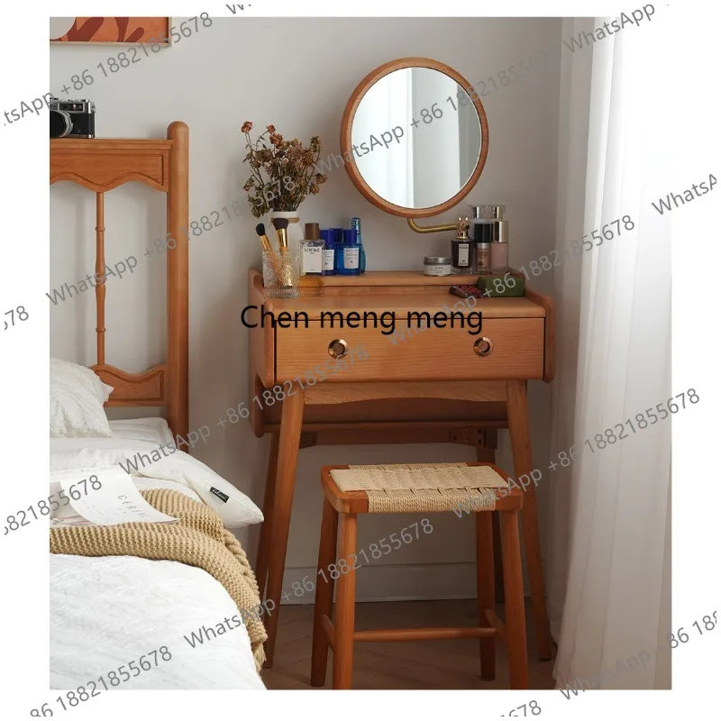 Nordic solid wood dresser small apartment Japanese-style mini makeup table cherry wood bedroom super narrow
Nordic solid wood dresser small apartment Japanese-style mini makeup table cherry wood bedroom super narrow