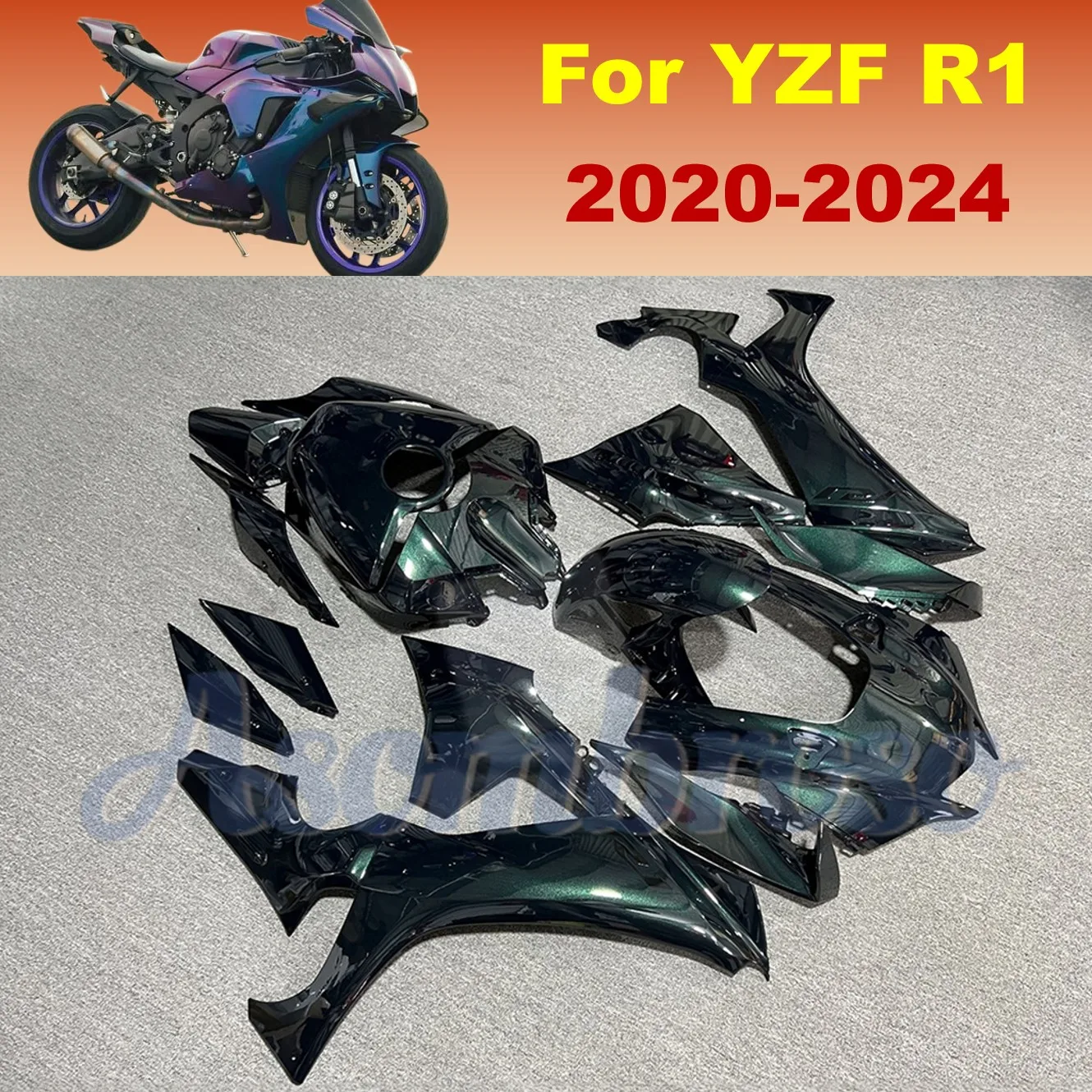YZF-R1 Motorcycle Fairing For Yamaha 2020 2021 2022 2023 2024 2025 YZFR1 Dark Metallic Green Painted Bodywork Cowl set
YZF-R1 Motorcycle Fairing For Yamaha 2020 2021 2022 2023 2024 2025 YZFR1 Dark Metallic Green Painted Bodywork Cowl set