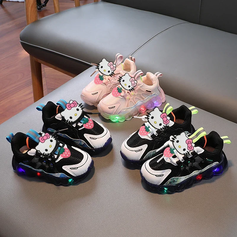 Sanrio hello kitty Spring Fall Boys LED Flashing Breathable Sneakers Summer Girls Mesh Toddler Shoes Baby Kids cute Casual Shoes
Sanrio hello kitty Spring Fall Boys LED Flashing Breathable Sneakers Summer Girls Mesh Toddler Shoes Baby Kids cute Casual Shoes