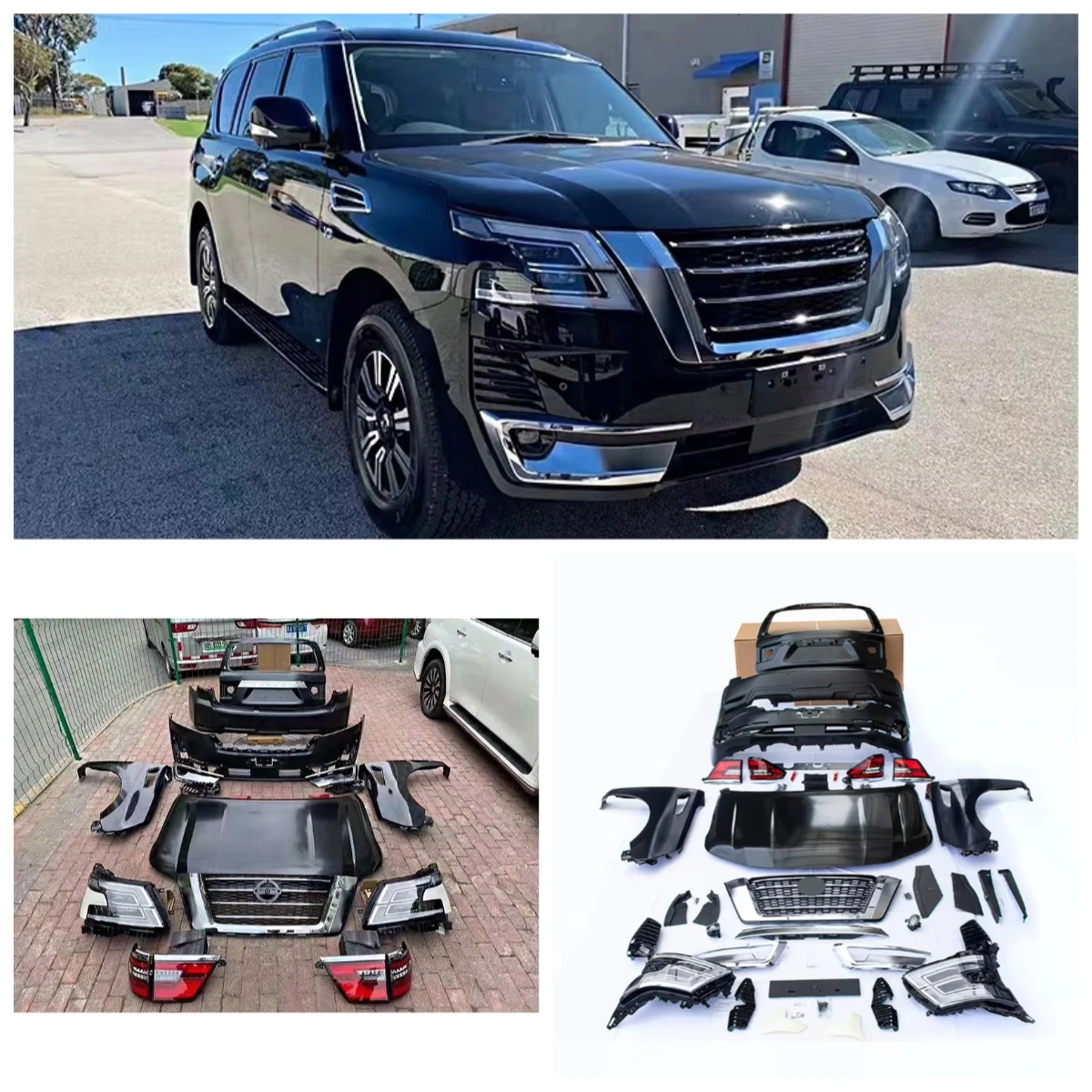 Newly Produced Upgrade Bumpers Bodykit for Patrol Y61 2014-2019 Conversion to 2022 Y62 Style.
Newly Produced Upgrade Bumpers Bodykit for Patrol Y61 2014-2019 Conversion to 2022 Y62 Style.