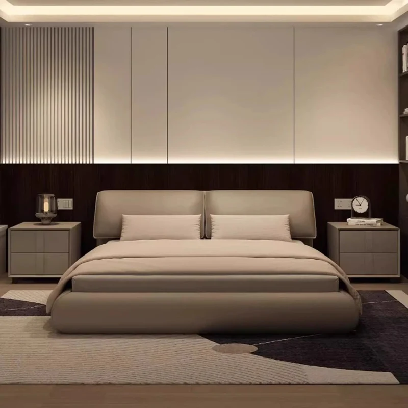 Leather Platform Bed Wooden Design Princess Sleeping Double Massage Bed Sofa Modern Letto Matrimoniale Lounge Suite Furniture
Leather Platform Bed Wooden Design Princess Sleeping Double Massage Bed Sofa Modern Letto Matrimoniale Lounge Suite Furniture