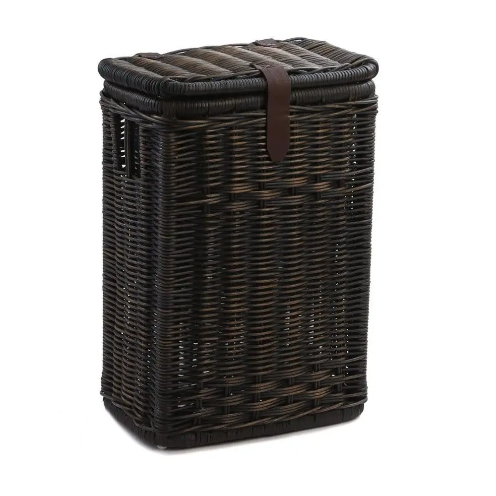Wicker Kitchen Trash Basket with Metal Liner, 16 in L x 10.5 in W x 24 in H, 10 gallon capacity, Antique Walnut Brown
Wicker Kitchen Trash Basket with Metal Liner, 16 in L x 10.5 in W x 24 in H, 10 gallon capacity, Antique Walnut Brown