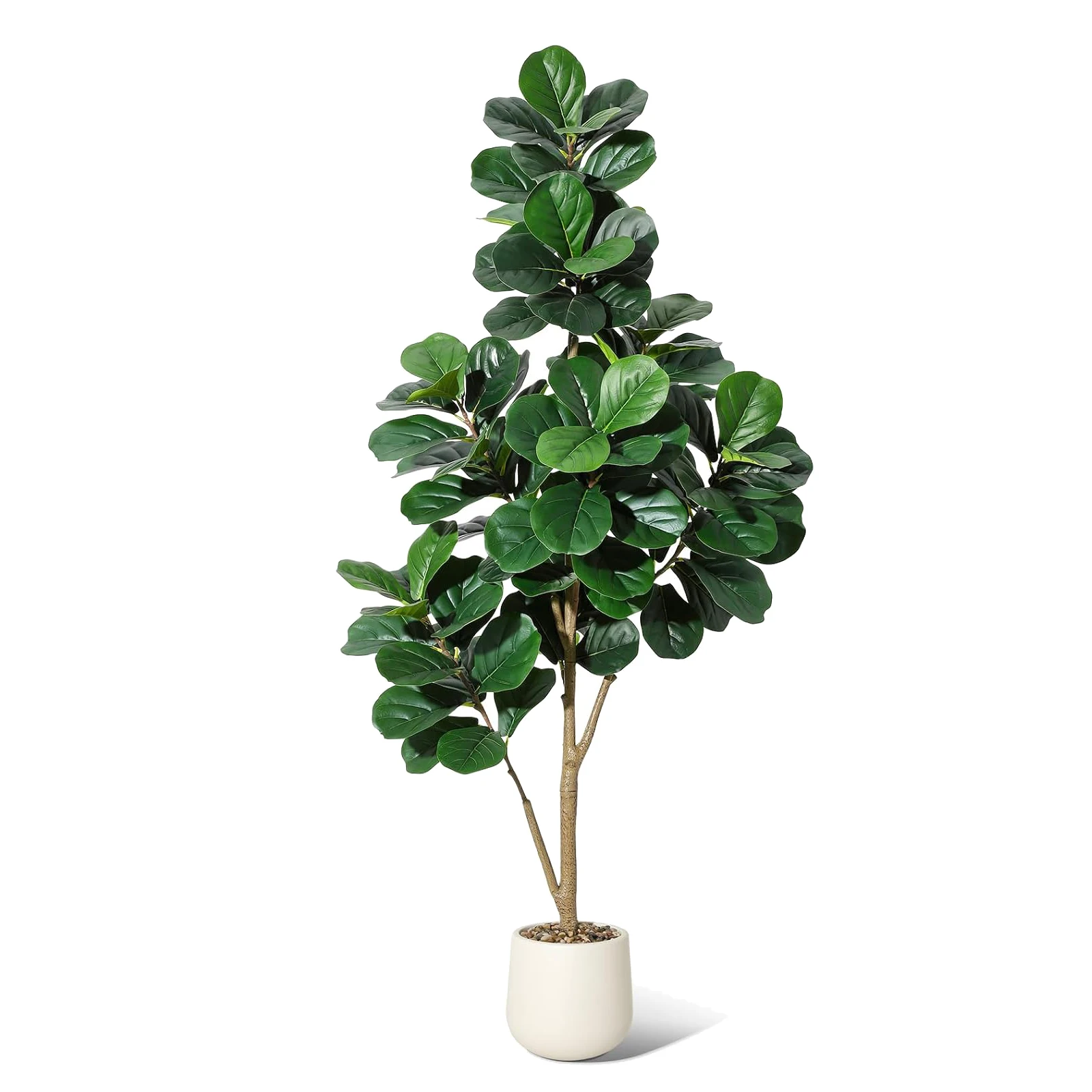 4-7 ft Fiddle Leaf Fig Tree Artificial with Leaves Realistic Faux Ficus Lyrata Trees in White Planter Pot, Indoor Fake Floor Plants for Home Office Living Room Decor
4-7 ft Fiddle Leaf Fig Tree Artificial with Leaves Realistic Faux Ficus Lyrata Trees in White Planter Pot, Indoor Fake Floor Plants for Home Office Living Room Decor