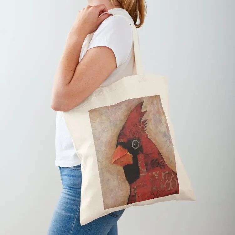 Abstract mixed media cardinal on printed paper background Tote Bag ecological bags large size bags Shopper bag
Abstract mixed media cardinal on printed paper background Tote Bag ecological bags large size bags Shopper bag
