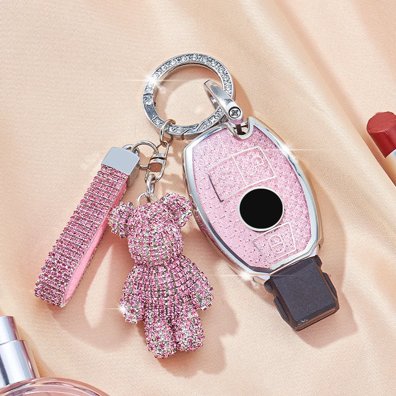 Female Key Case for Mercedes Benz CLS CLA GL R SLK AMG A B C S Class 3 Button Remote Car Key Cover Holder Keychain Accessories
Female Key Case for Mercedes Benz CLS CLA GL R SLK AMG A B C S Class 3 Button Remote Car Key Cover Holder Keychain Accessories