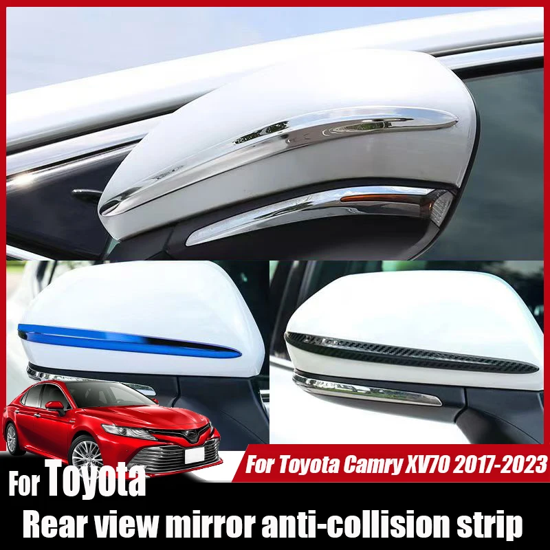 For Toyota Camry XV70 2018 2022 2023 Rear view mirror anti collision strip decorative protective exterior modification 
For Toyota Camry XV70 2018 2022 2023 Rear view mirror anti collision strip decorative protective exterior modification