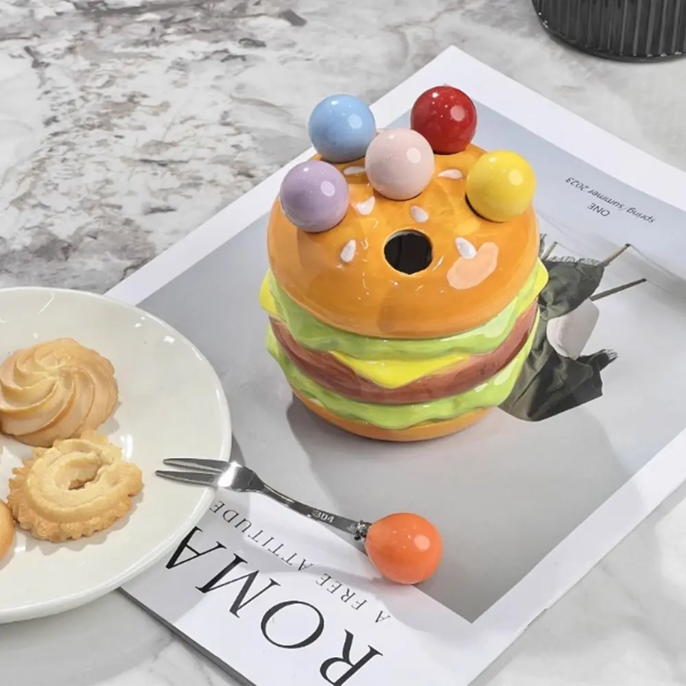 Creative Dessert Salad Fork Anti-scald Rustproof Cute Toothpick with Holder Food Grade Reusable Hamburg Fruit Fork Set
Creative Dessert Salad Fork Anti-scald Rustproof Cute Toothpick with Holder Food Grade Reusable Hamburg Fruit Fork Set