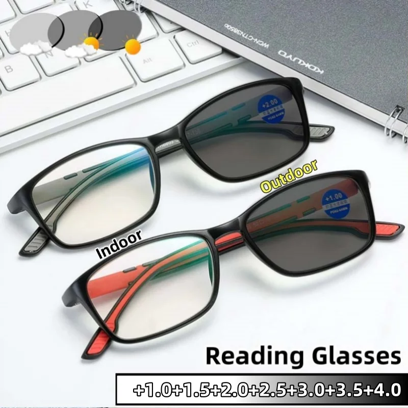 Photochromic Presbyopia Glasses Anti-blue Light Business and Leisure Women Men Ultra Light Sport Reading Eyeglasses +1.0 To +4.0
Photochromic Presbyopia Glasses Anti-blue Light Business and Leisure Women Men Ultra Light Sport Reading Eyeglasses +1.0 To +4.0