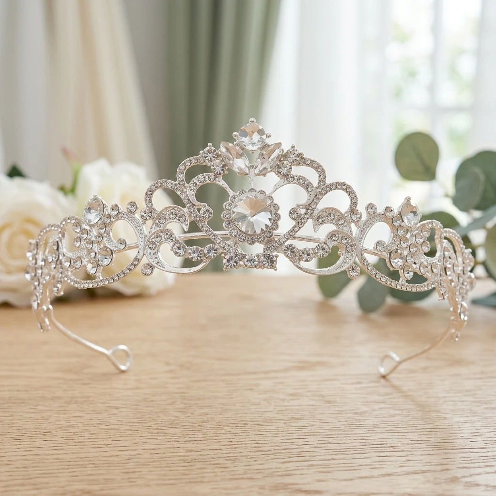 1pc Bridal Tiara Sparkling Crystal Rhinestone Crown Headband for Wedding Party Photography Elegant Princess Hair Jewelry
1pc Bridal Tiara Sparkling Crystal Rhinestone Crown Headband for Wedding Party Photography Elegant Princess Hair Jewelry