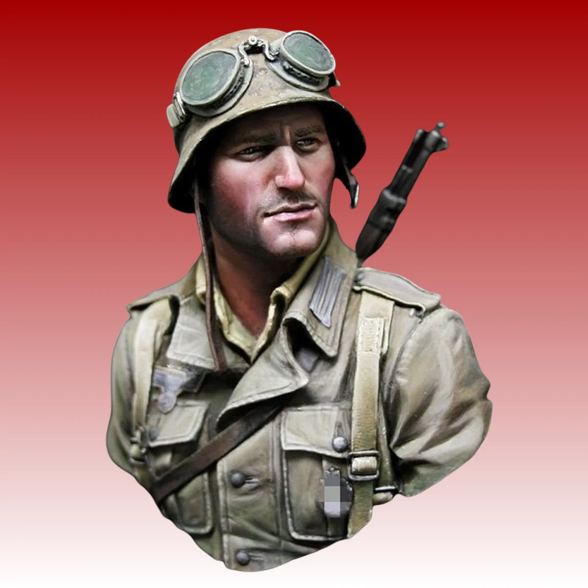 1/10 resin unpainted model set, half-length portrait of a German DAK infantry unassembled and unpainted GK
1/10 resin unpainted model set, half-length portrait of a German DAK infantry unassembled and unpainted GK