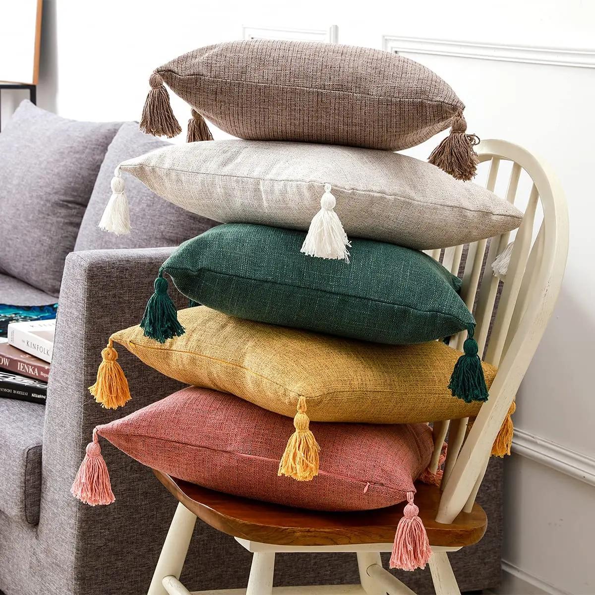 Solid color linen and cotton pillowcases, breathable, 45x45, Nordic home decoration
Solid color linen and cotton pillowcases, breathable, 45x45, Nordic home decoration